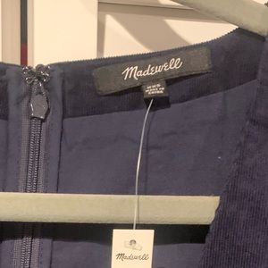 Madewell Women's
Corduroy Tiered Mini
Dress in DEEP
INDIGO